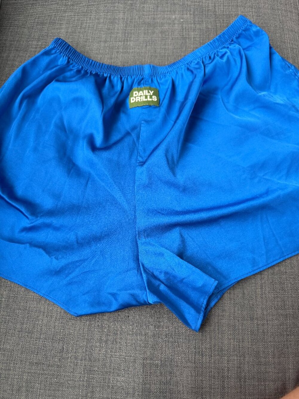 Daily Drills Blue Athletic Shorts Elastic Waist